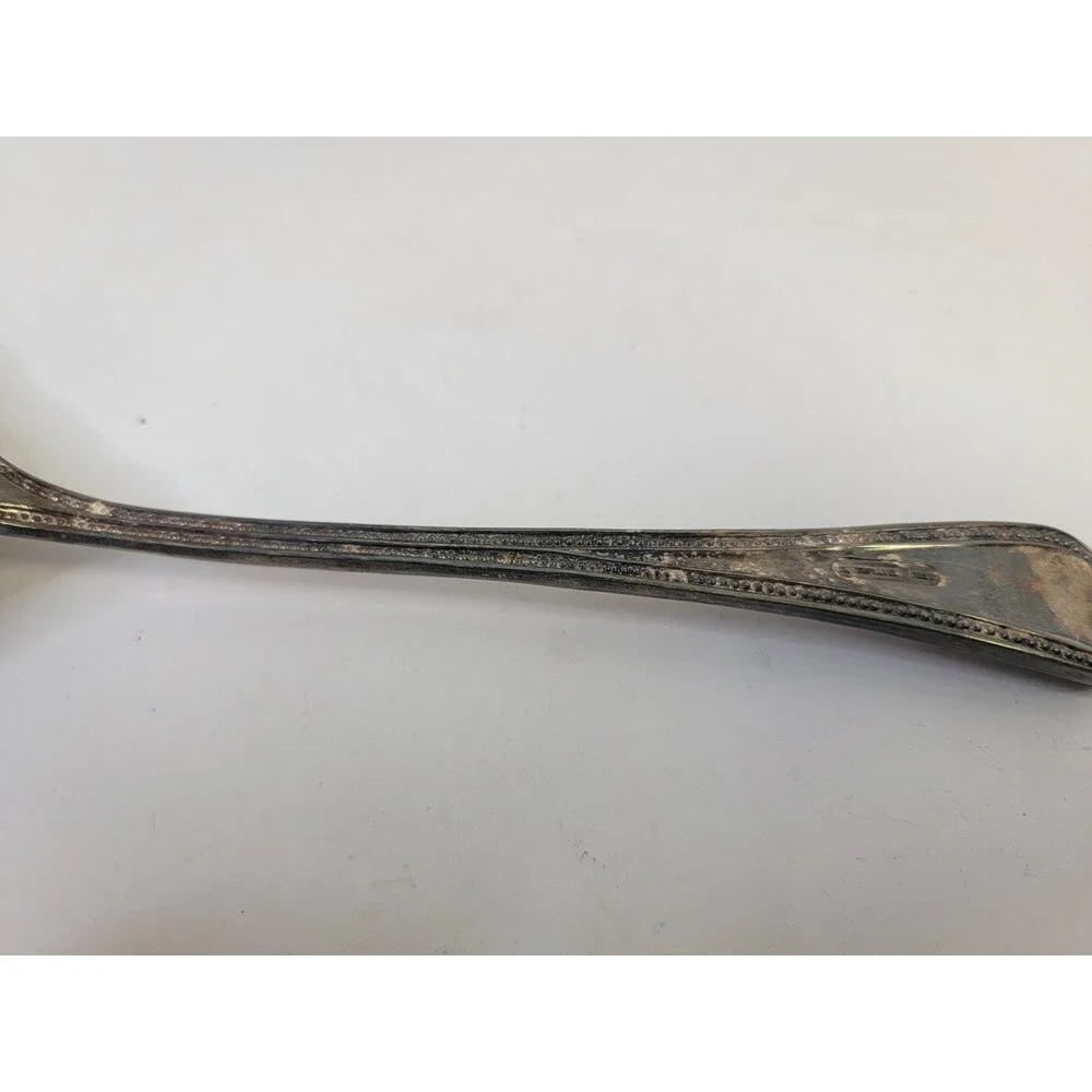 Vintage Italy Silverplated Cake Pie Server Ornate Floral Engraved 12